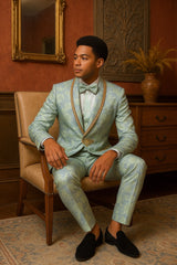 mens-mint-green-sage-and-gold-trim-collar-floral-brocade-blazer-with-gold-embellishments-prom-suit