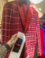 mens-red-velvet-plaid-blazer-with-satin-lapel-designer-tartan-suit-jacket-for-holidays-and-events