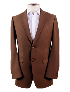 Men’s Brown Formal Blazer Jacket – Classic Tailored Dress Sport Coat