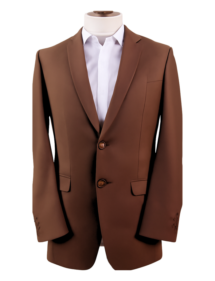 Men’s Brown Formal Blazer Jacket – Classic Tailored Dress Sport Coat