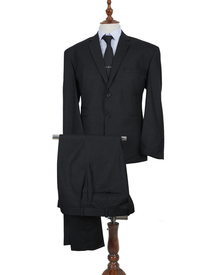 Men’s QoS Charcoal Gray Suit – Modern Fit Classic Formal Suit