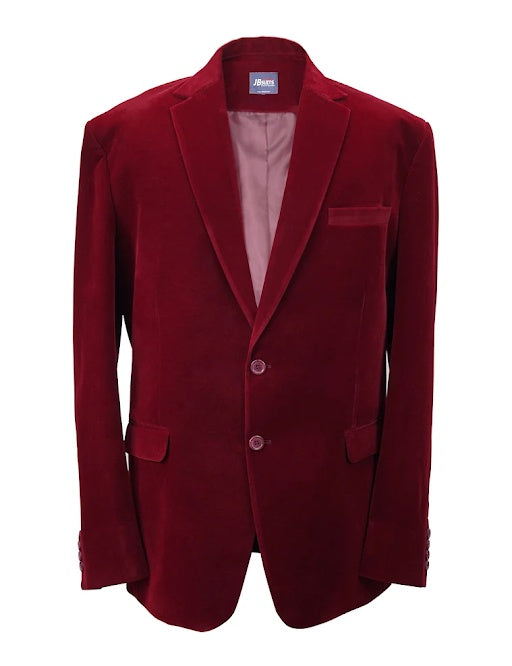 Men’s Maroon Velvet Sport Coat – Stylish Evening Party Blazer for Men