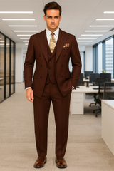 double-breasted-suits-vested-suits-wool-fabric-apolo-king-brand-solid-brown-suit