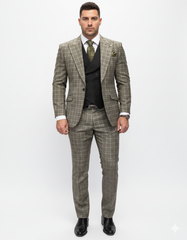 statement-suits-wool-suits-peak-lapel-suits-ticket-pocket-modern-fit-olive-suit