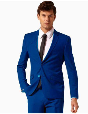 Men's Colorful Kids Sizes 2 Button Style Jacket Dress Cheap Priced Business Suit Perfect for toddler Suit wedding  attire outfits Clearance Sale for Men & Plus Pants Royal Blue ( Light