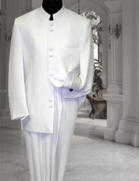Off White sale Cream Ivory Mandarin Suits For Men