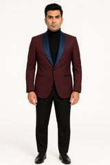 mens-maroon-tuxedo-jacket-with-blue-satin-shawl-lapel-slim-fit-formal-blazer-in-burgundy-and-navy-blue