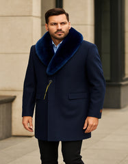 mens-navy-wool-overcoat-with-royal-blue-faux-fur-shawl-collar-cashmere-carcoat