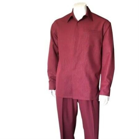 Mens Walking Suit Burgundy main image 0