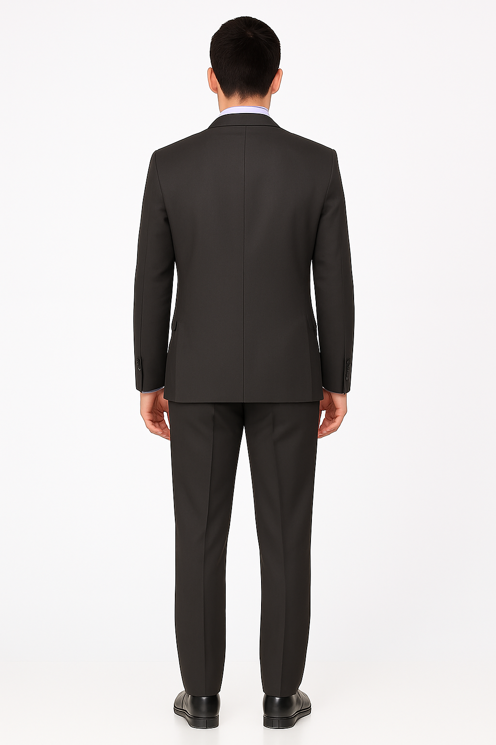 Pleated Suit - Mens Suits With Pleated Pant -  Regular Fit Charcoal Grey Suit