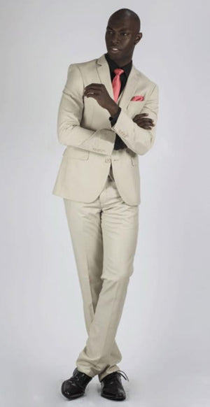 Men's Sand 3 Piece suit  Affordable - Discounted Priced On Clearance Sale
