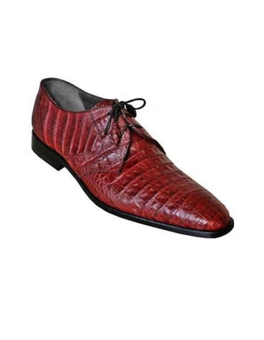 Los Altos Maroon Dress Shoe ~ Burgundy Dress Shoe ~ Wine Color Dress Shoes Color Genuine All-Over Crocodile ~ World Best Alligator ~ Gator Shoe