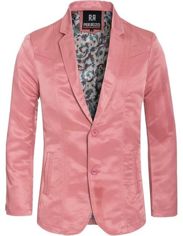 Men's Slim Fit Western Blazer Sport Coats Mauve Sacos Vaqueros Para Hombre