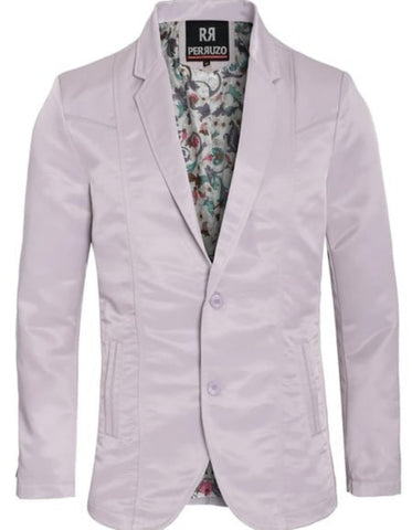 Men's Slim Fit Western Blazer Sport Coats Silver Sacos Vaqueros Para Hombre