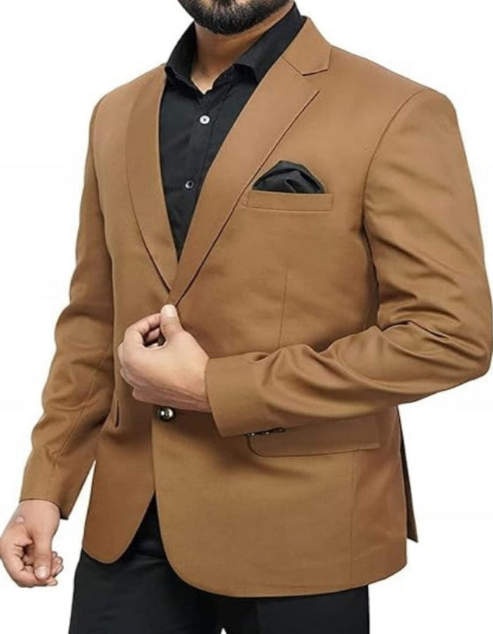Mens Tan SportCoat - Beige Color Blazer - Summer Jackets
