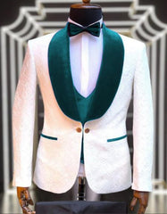 "Dark Teal Tuxedo" - Mens Teal Prom Suit - Teal Blue Suit