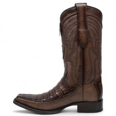 mens-wild-west-caiman-belly-with-deer-square-toe-boot-277lf8216 - Size: 6