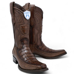 mens-wild-west-caiman-belly-with-deer-square-toe-boot-277lf8216 - Size: 6
