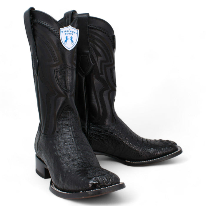 Men's Wild West Caiman Hornback Ranch Toe Boots 2824L02