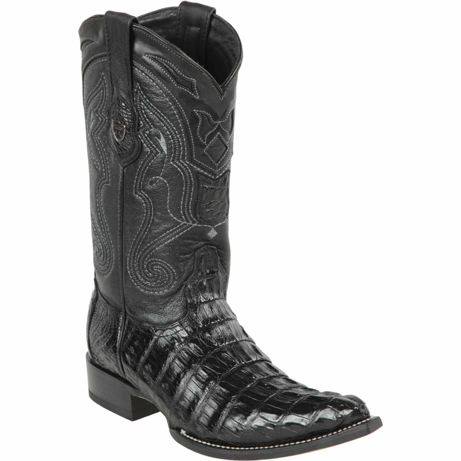 Men's Wild West Caiman Tail Skin 3X Toe Boots 29501-A