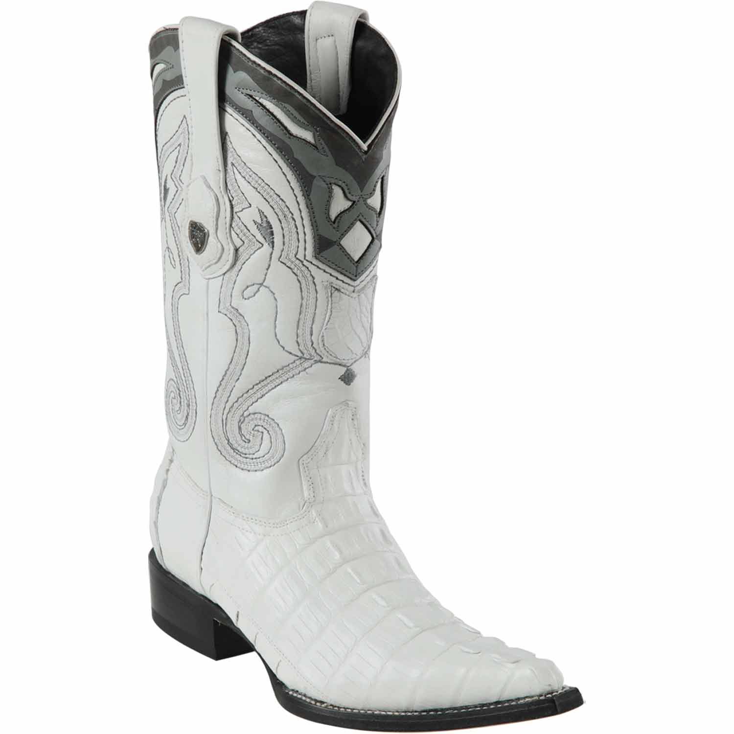 Men's Wild West Caiman Tail Skin 3X Toe Boots 29501-C