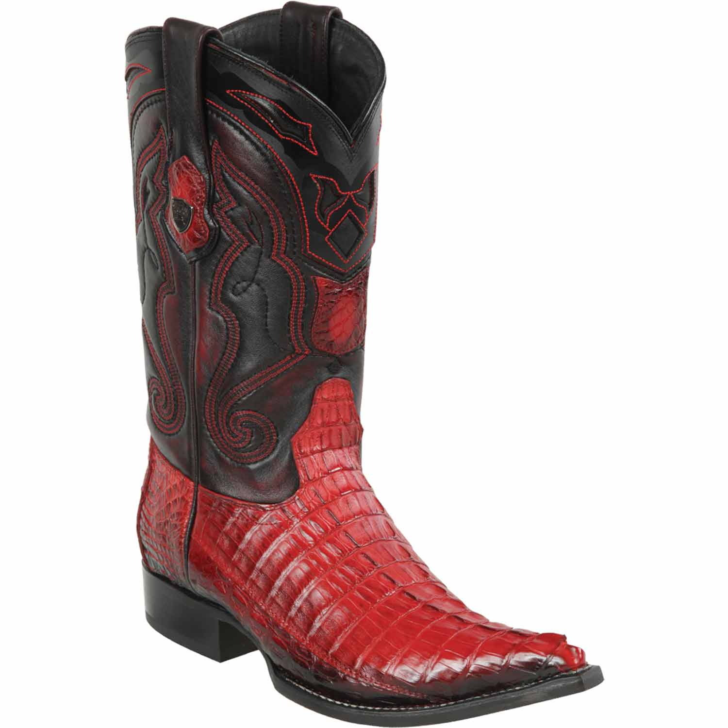 Men's Wild West Caiman Tail Skin 3X Toe Boots 29501-C