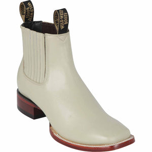 Men's Wild West Deer Skin Ranch Toe Short Boot 282BM8304
