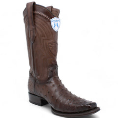 mens-wild-west-full-quill-ostrich-european-toe-boots-277l03 - Size: 6