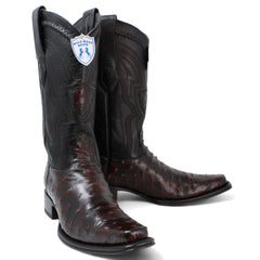 mens-wild-west-full-quill-ostrich-european-toe-boots-277l03 - Size: 6