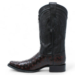 mens-wild-west-full-quill-ostrich-european-toe-boots-277l03 - Size: 6