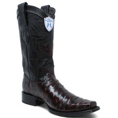 mens-wild-west-full-quill-ostrich-european-toe-boots-277l03 - Size: 6
