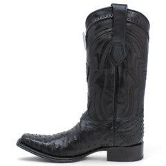 mens-wild-west-full-quill-ostrich-european-toe-boots-277l03 - Size: 6