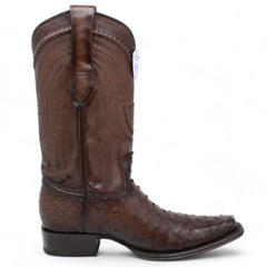mens-wild-west-full-quill-ostrich-european-toe-boots-277l03 - Size: 6