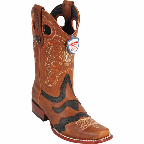 Men's Wild West Genuine Leather Rodeo Toe Boots 281TC27