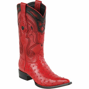 Men's Wild West Ostrich Skin 3X Toe Boots 29503-B