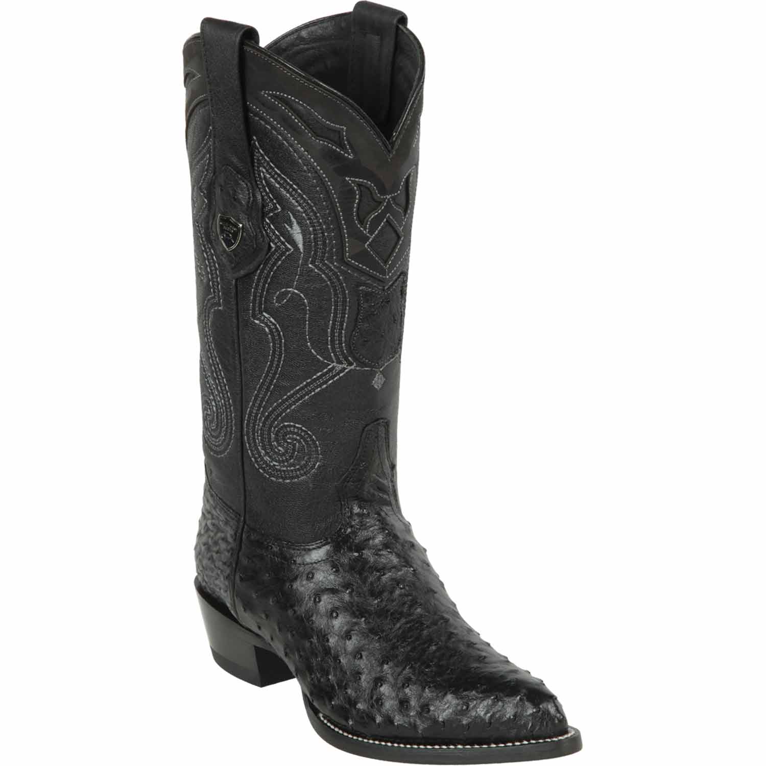Men's Wild West Ostrich Skin J Toe Boots 29903-A