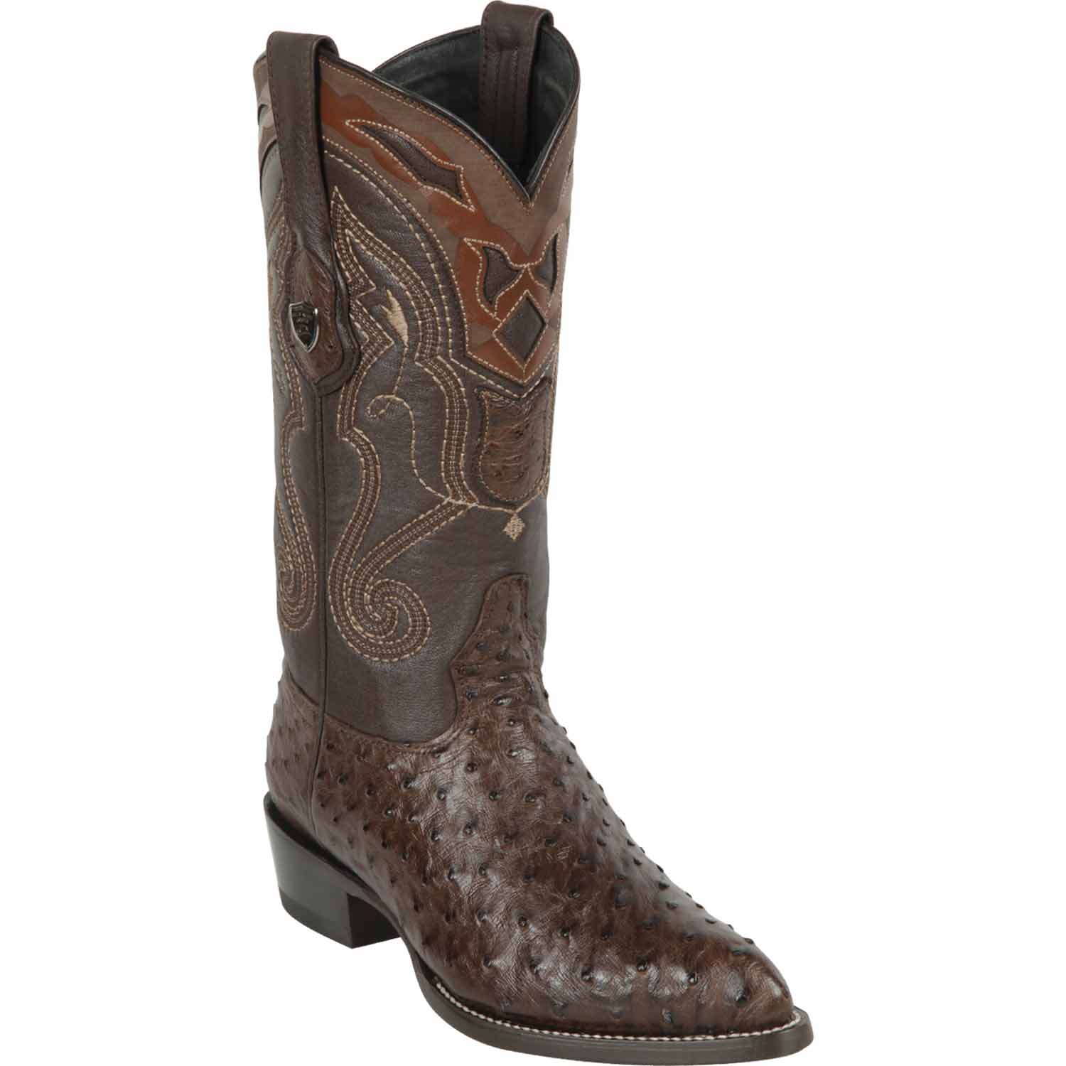 Men's Wild West Ostrich Skin J Toe Boots 29903-A