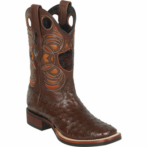 Men's Wild West Ostrich Skin Ranch Toe Boots 282503