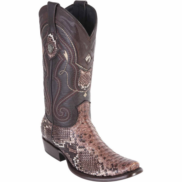 6 Men's Wild West Python Skin Dubai Toe Boots 27957