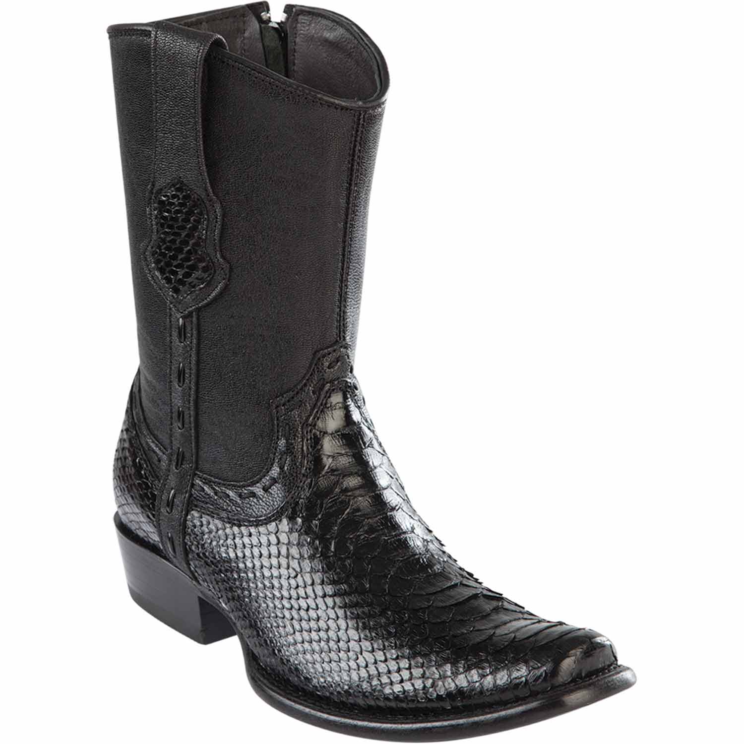 6 Men's Wild West Python Skin Dubai Toe Short Boots 279B57