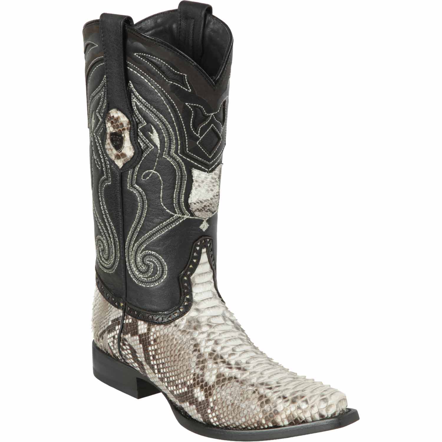Python Boots 6 Toe 6 Men's Wild West Python Skin Snip Toe Boots 29457