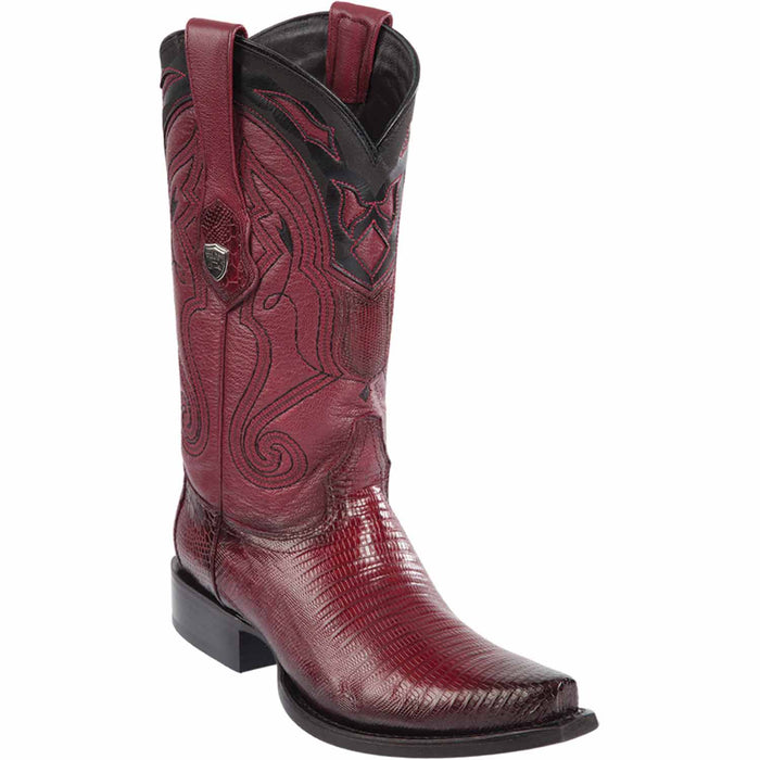 Men's Wild West Teju Lizard Skin Snip Toe Boots 29407