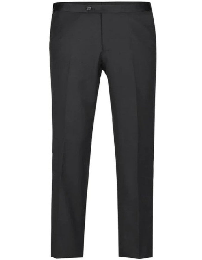 Black Tuxedo - Mens Wedding Suit - Solid Pattern Black Prom Suit - Men's Tuxedo USA