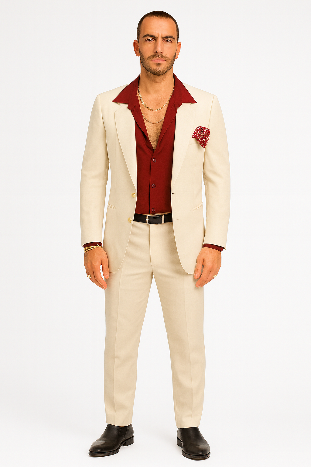 Mens Al Pacino Tony Montana Scarface Suit in White