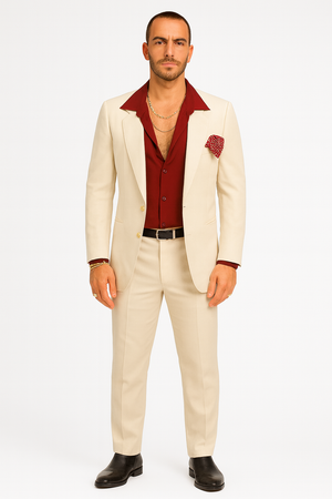 Mens Al Pacino Tony Montana Scarface Suit in White
