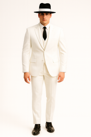 Mens Long Tuxedo White Style Jacket