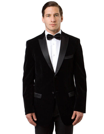 Mens Designer Velvet Tuxedo in Navy - Men's Tuxedo USA