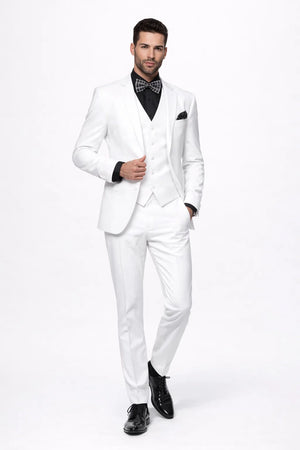 Mens John Travolta Saturday Night Fever Disco Suit in White