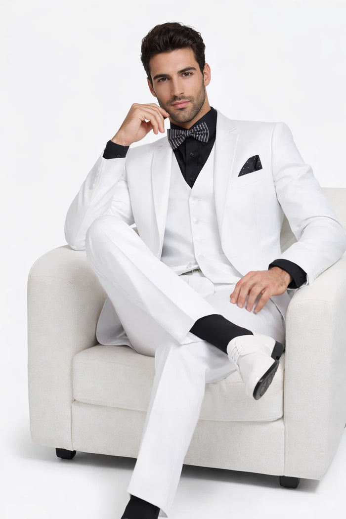 Mens John Travolta Saturday Night Fever Disco Suit in White