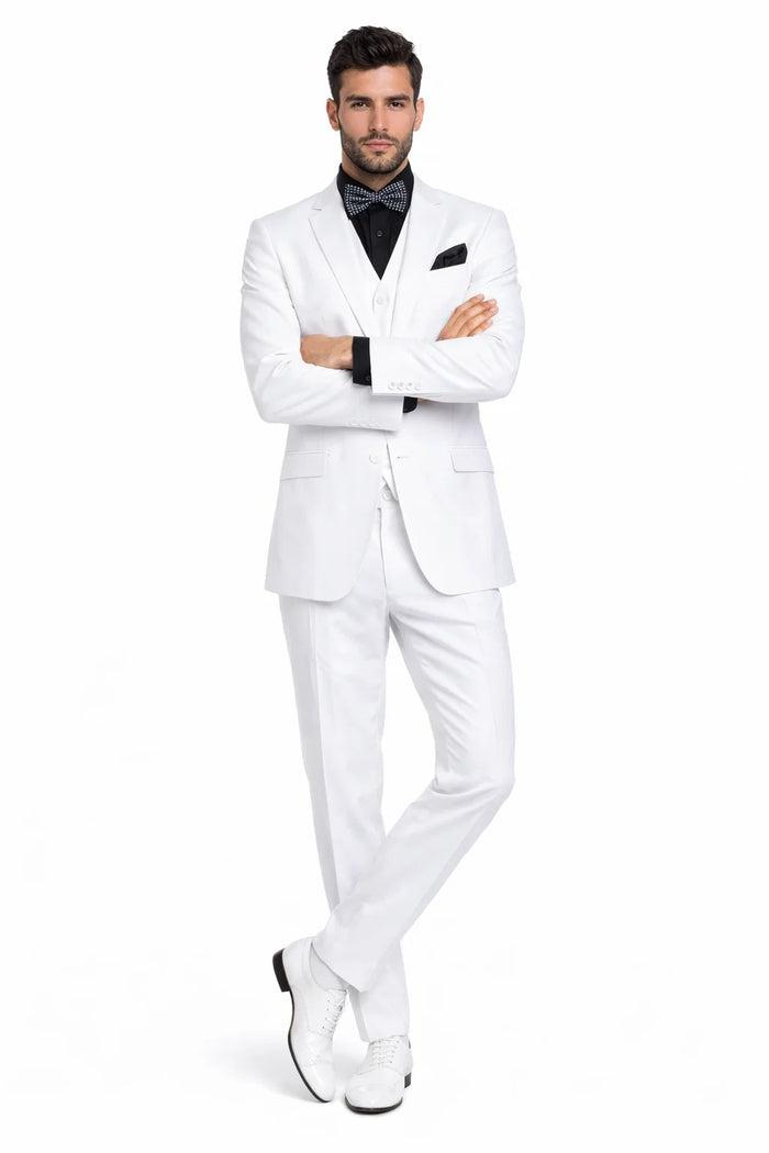 Mens John Travolta Saturday Night Fever Disco Suit in White